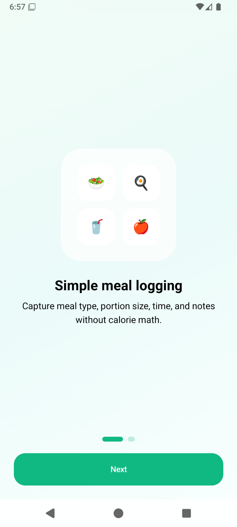 Onboarding screen